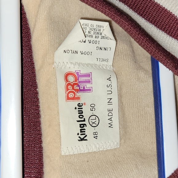 Vintage. Made in USA. Bowling-style nylon & polyester jacket. Size XL. - Picture 3 of 7